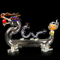 Carafe à liqueur en verre en forme de dragon de 1000 ml pour homme, soufflée à la main, haute qualité, pour gin, liqueur, bourbon, vodka ou vin