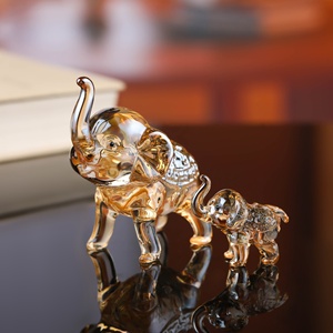Juego de Figuras de Elefantes de Cristal Blanco, Decoración Minimalista de Lujo para el Hogar, Regalo de Cumpleaños, Navidad, Día de la Madre, Día del <span class=keywords><strong>Padre</strong></span>, San Valentín - Product Image 6