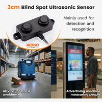 Capteur de niveau ultrasonique étanche Moray ME101 IP67 personnalisé haute précision 3 cm pour AGV/AMR avec sortie UART pour détection d'obstacles