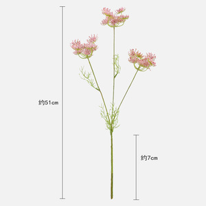 Fiori Artificiali in Schiuma a 3 Teste Stile Queen Anne's Lace per Decorazioni Floreali Nordiche per Casa, Soggiorno e Matrimoni - Vendita all'Ingrosso - Product Image 3