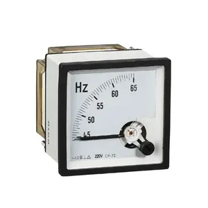 High quality pointer frequency meter 45Hz to 65Hz panel meter 230V voltage meters