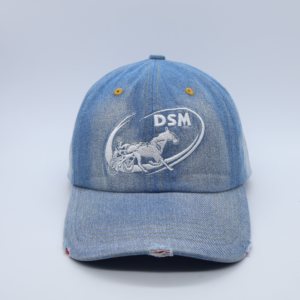Casquette de baseball en jean délavé à 6 panneaux, confortable pour la course en extérieur, style papa, avec un look sportif et formel, effet vieilli - Product Image 2