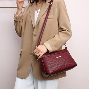 Women Branded Trend Hand Bag Female Causal Shoulder Handbags Embroidery Thread <b>Small</b> PU Leather Crossbody Bags - Product Image 3