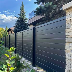 Paneles de Cerca de Jardín de Aluminio de Fácil Montaje, Sistema Modular de Listones Horizontales, Estilo Personalizado para Balcón y Exteriores, Venta al Por Mayor - Product Image 3