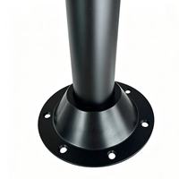 Pieds de table réglables pour camping-car, accessoires intérieurs en aluminium pour camping-car, accessoires de table pour yacht et marine, pied de table en aluminium rotatif et détachable