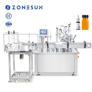 Máquina de Llenado y Tapado Automática Rotativa de Alta Temperatura con Bomba Magnética ZONESUN ZS-AFC55 para Botellas de Cosméticos, Sueros y Líquidos - Product Image 1