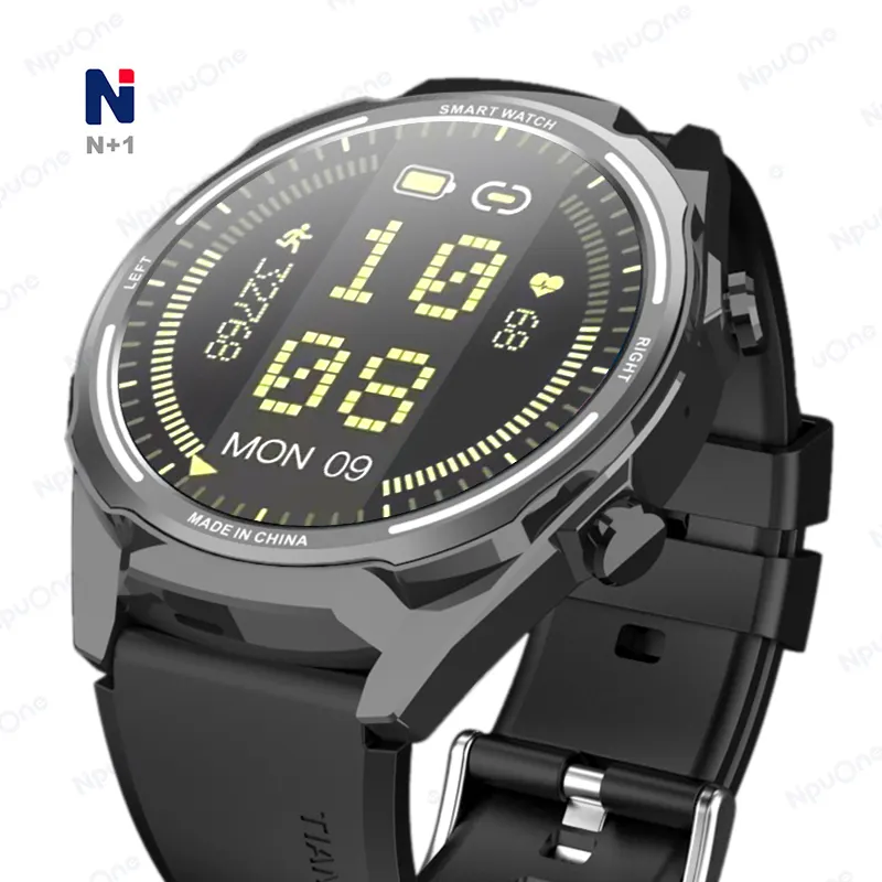 New full touch screen smart watch BT call sports Breath training Alarm timer smart watch