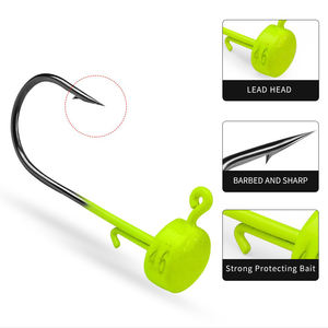 Kits de anzuelos de seta de finura, cabezales para señuelos suaves estándar y EWG, anzuelos De Seta - Product Image 6