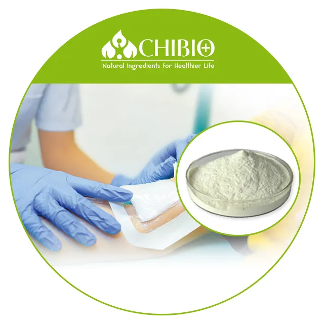 Thực vật tự nhiên nguồn axit 100% hòa tan nấm Chitosan 1000cps cho chăm sóc vết thương hemostatic