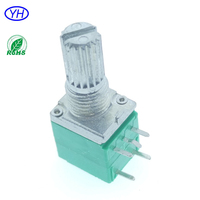 Potentiomètre rotatif RV097 RK097NS personnalisé 1k 2k 5k 10K 20k 50k 100k ohm 9mm 5 broches 10k avec interrupteur marche/arrêt pour l'audio