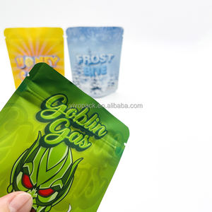 Bolsa de Plástico Laminada de 3.5g 14g 28g, Mate, a Prueba de Olores, con Cierre Hermético a Prueba de Niños, Tipo Doypack - Product Image 4