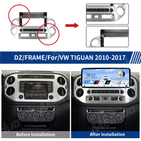 Meihua Lecteur vidéo Android 12,3 pouces avec cadre argenté pour autoradio VW TIGUAN 2010-2017 avec câblage et Canbus
