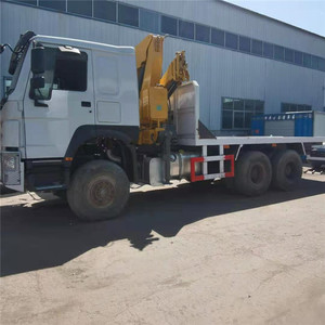 Gebrauchter Howo Hydraulischer Faltkran-Muldenkipper <span class=keywords><strong>12</strong></span>-Rad-Muldenkipper mit Kran - Product Image 5