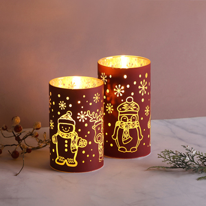 Décoration de Noël en forme de bonhomme de neige à <span class=keywords><strong>flamme</strong></span> réelle 3D de Matti, fonctionnant sur piles, avec télécommande, en cire de paraffine, verre <span class=keywords><strong>LED</strong></span> <span class=keywords><strong>rouge</strong></span>, <span class=keywords><strong>bougie</strong></span> <span class=keywords><strong>LED</strong></span> en verre - Product Image 5