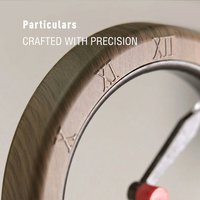 Horloge de bureau innovante à mouvement inversé, haut-parleur rétro en bois, lecteur de musique sans fil pour la décoration de la maison ou du bureau, cadeau unique