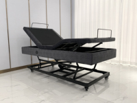 Split King Massage Verstellbares Bettgestell Multifunktionale Positionen Unterbettbeleuchtung Elektrisches Bett