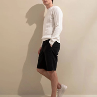 Pull en cachemire pour homme, col rond, tricoté, blanc et noir, personnalisé, mode décontractée, hiver