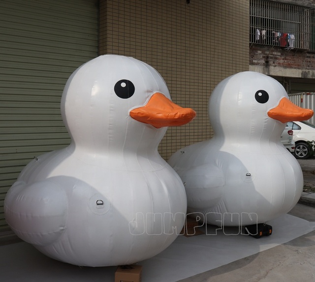 JUMPFUN 1.8m Tall Inflatable Duck 2021 Most Popular Floating Inflate Duck Buoy Color Customized China