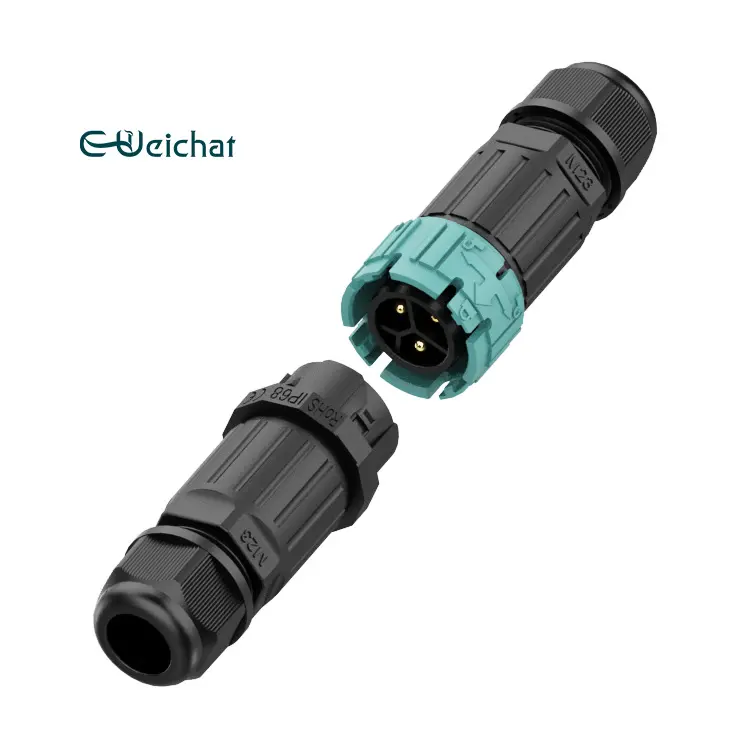 E-Weichat Ip68 30A 16A M23 4-poliger 5-poliger steck barer Stecker mit 5-9mm 9-12-Kabel