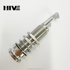 Achterste Band Vergrendeling Basgitaar Jack Socket Split-Type Versterker Case Dual-Channel Schroefdraad <span class=keywords><strong>Output</strong></span> Socket Aansluiting Gat - Product Image 4