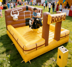 Equipo de Entretenimiento para Interiores, Juegos de Carnaval, Toro Mecánico Seguro con Colchón para Niños, Máquina Inflable de Montar a Caballo en <span class=keywords><strong>Alquiler</strong></span> - Product Image 1