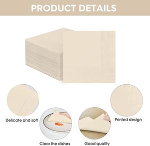 Serviettes en pulpe de bambou multifonctionnelles écologiques personnalisées OEM pour mariage - Product Image 6