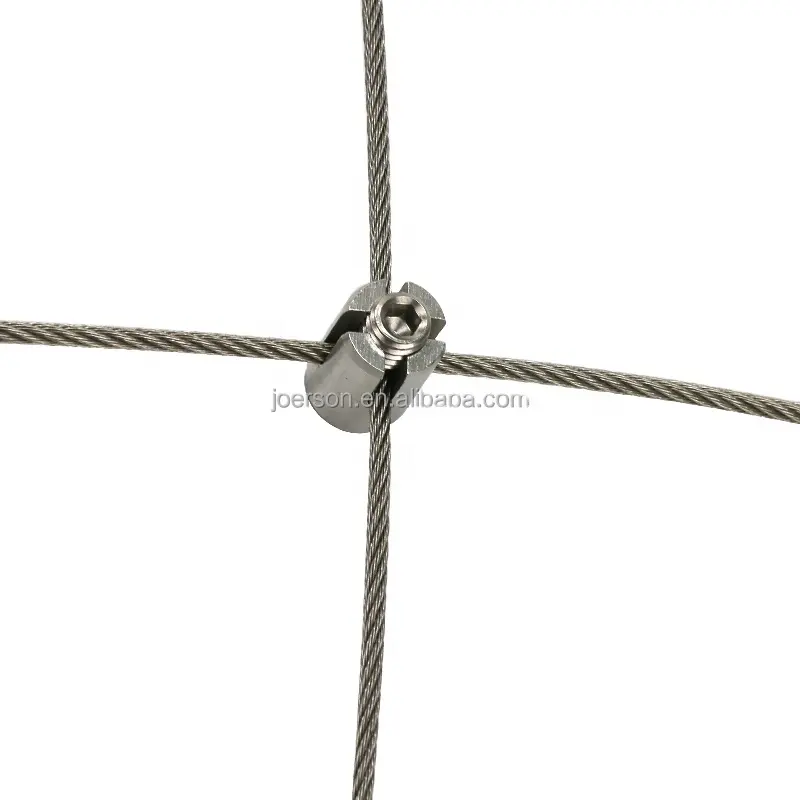 Factory Custom Green Wall Stainless Steel Cross Clip Wire Rope Cable clamp