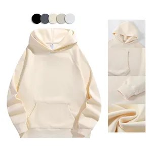custom hoodies supplier 400 gsm hoodie mens full zip hoodie crewneck sweatshirt Polyester / Cotton Print