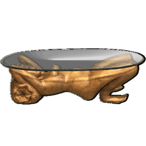 Table basse antique neuve en bronze pour femme, de haute qualité - Product Image 6