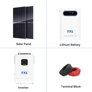 Sistema Solar de 12KW Conectado <span class=keywords><strong>a</strong></span> la Red, Inversor Híbrido TYL 220-240V, Banco de Baterías de Litio, Paneles Solares Monocristalinos MPPT de 580W, para Hogares Familiares Grandes - Product Image 2