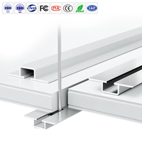 Poutre suspendue en alliage d'aluminium série 6063, profil en T, épaisseur 3,5/4,0 mm, traitement thermique T5, conception industrielle, service de découpe, étanche