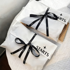 Bolsa de Algodón Personalizada al por Mayor con Logotipo, Bolsa de Lona Reciclada de Alta Calidad para Almacenamiento y Embalaje de Ropa - Product Image 3