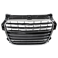 Car A1 S1 Upgraded RS1 Style Honeycomb Glossy Black Front Grill Grille pour Audi A1 S1 8X 2011 2012 2013 2014 2015