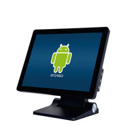 Terminal Punto de Venta para Supermercado de 15 Pulgadas, Computadora con Windows 10/Android 11, Bluetooth 5.2, Wi-Fi 6, Pantalla Táctil Capacitiva, Intel