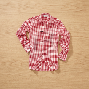 Camisa de vestir a rayas para hombre, camisas clásicas de manga larga, con un solo parche y bolsillo, informal, trabajo cómodo - Product Image 3