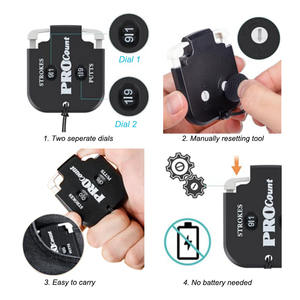 Draagbare Mini Golf Score Teller Met Sleutelhanger Lichtgewicht En Duurzaam Plastic Gemakkelijk Te Resetten 2 Aparte Wijzerplaten Sportstijl - Product Image 6