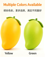 Balle anti-stress géante en forme de mangue unisexe, très populaire, super grande, à remontée lente, jouet à presser en TPR, jouet sensoriel pour soulager le stress