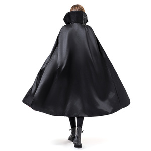 Costume de cape de mort pour femme adulte, Halloween, cosplay, noir et rouge réversible, costume de scène - Product Image 4