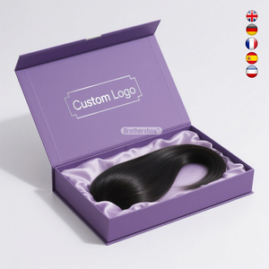 Cajas de Regalo de Papel Satinado Hechas a Mano con Diseño Personalizado, Cajas de Pelucas de Lujo con Logotipo Personalizado - Product Image 3