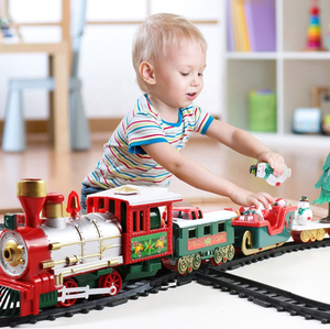 <span class=keywords><strong>Tren</strong></span> de Juguete Eléctrico de <span class=keywords><strong>Navidad</strong></span> de 88 cm con Música y Luces, <span class=keywords><strong>Tren</strong></span> de Juguete de Plástico con Vías - Product Image 6