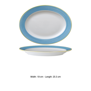 Calypso Serving <b>Platter</b> Light Blue 25.5 × 19 cm Corona - Product Image 3