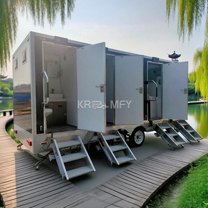 Remorque de salle de bain portable de luxe à 4 cabines, à prix bas, avec douches, très vendue en 2025 - Product Image 1