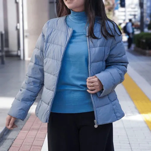 Jacket high-quality puffer jacket plain <b>quilted</b> waterproof winter warm women's coat outdoor women - Product Image 1