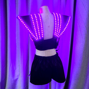 <span class=keywords><strong>Reggiseno</strong></span> a LED a colori per spettacoli teatrali di nozze festa da discoteca Costume da ballo Sexy da ballo <span class=keywords><strong>con</strong></span> gilet luminoso DJ Bar eventi cantante - Product Image 6