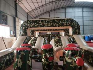 Parcours d'obstacles gonflable camouflage pour enfants WINSUN, jeux de charge et de passage - Product Image 2