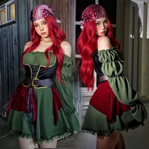 <span class=keywords><strong>Costume</strong></span> di Halloween <span class=keywords><strong>da</strong></span> <span class=keywords><strong>Pirata</strong></span> Retrò, Abito <span class=keywords><strong>da</strong></span> Capitano per <span class=keywords><strong>Donna</strong></span>, Outfit per Spettacoli di Carnevale, <span class=keywords><strong>Costume</strong></span> Medievale <span class=keywords><strong>da</strong></span> Palcoscenico - Product Image 2