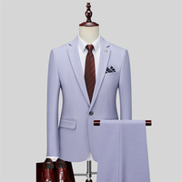 Ensemble de costumes de mariage Groom Business Casual Korean Slim 3 Piece Suits Set pour hommes