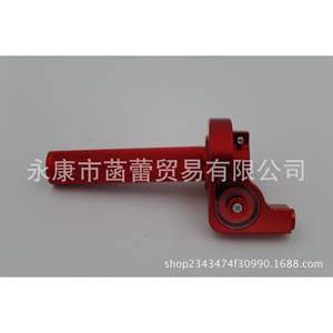 Pièces de modification de moto tout-terrain en alliage d'aluminium, levier d'accélérateur visuel CNC de grande taille, levier de carburant, poignée de guidon - Product Image 1