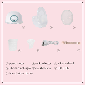 <span class=keywords><strong>Tire</strong></span>-<span class=keywords><strong>lait</strong></span> électrique portable mains libres à débit variable avec gel de silice et PP sans BPA, extracteur de <span class=keywords><strong>lait</strong></span> massant - Product Image 3