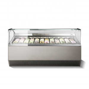 PROSKY New Design Commercial Gelato Display Cabinets Freezer Display Case Showcase